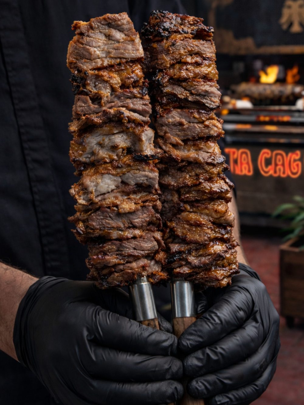 Şişte cağ kebap